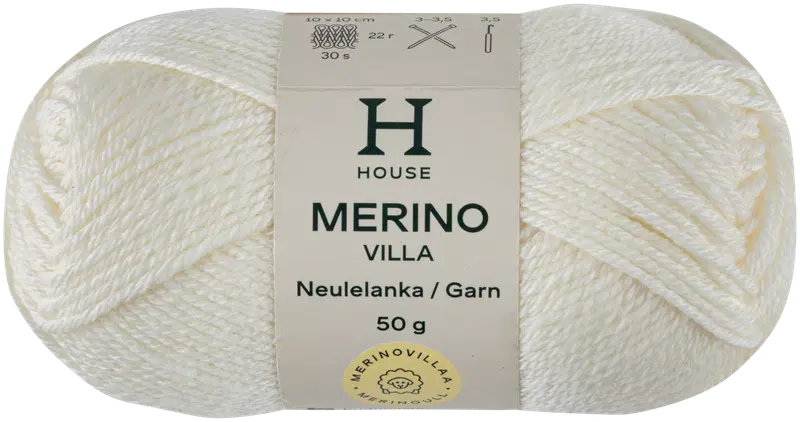 House 美利奴羊毛线 50g CNE-1833 米白｜House lanka merinovilla 50g CNE-1833 off white