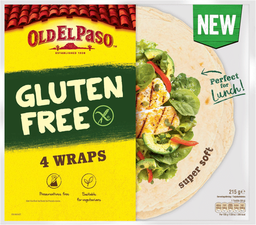 Old El Paso 无麸质玉米饼 4片/215g｜Old El Paso Gluteeniton Tortilla 4kpl/215g