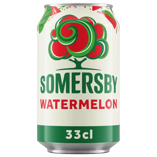 Somersby Watermelon siideri 4,5 % tölkki 0,33 L｜Somersby 西瓜苹果饮品 4.5% 罐装 0,33 L
