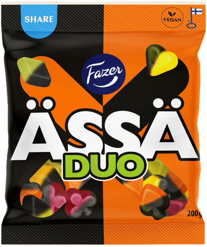 Fazer Ässä Duo糖果袋 200g｜Fazer Ässä Duo karkkipussi 200g