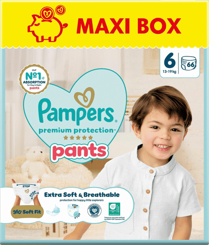 Pampers 高级防护拉拉裤 S6 13-19kg 66片