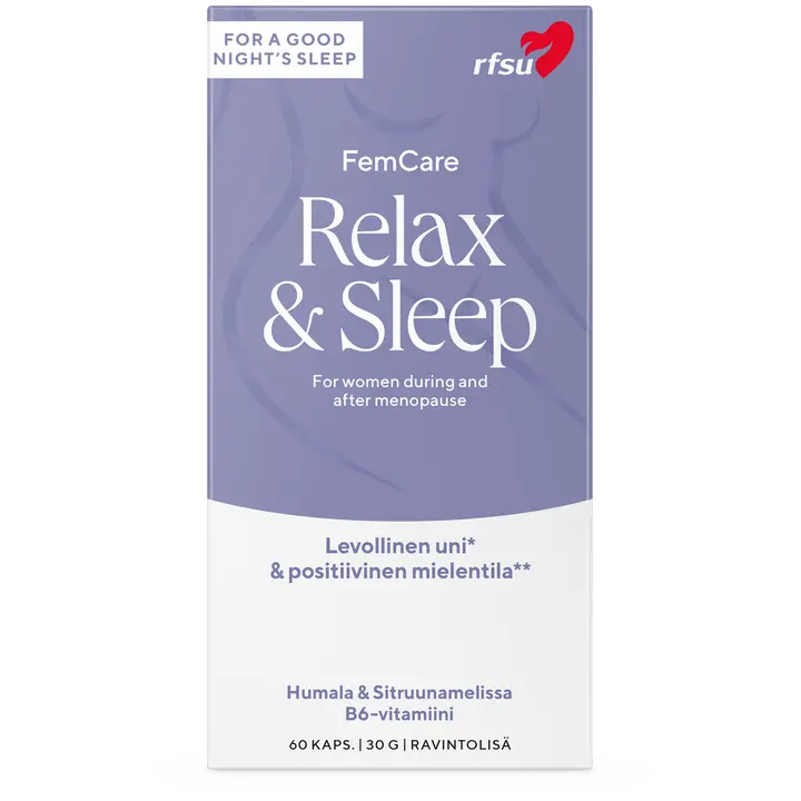 RFSU Relax & Sleep 60 kpl Ravintolisä-RFSU Relax & Sleep 60 片 营养补充品