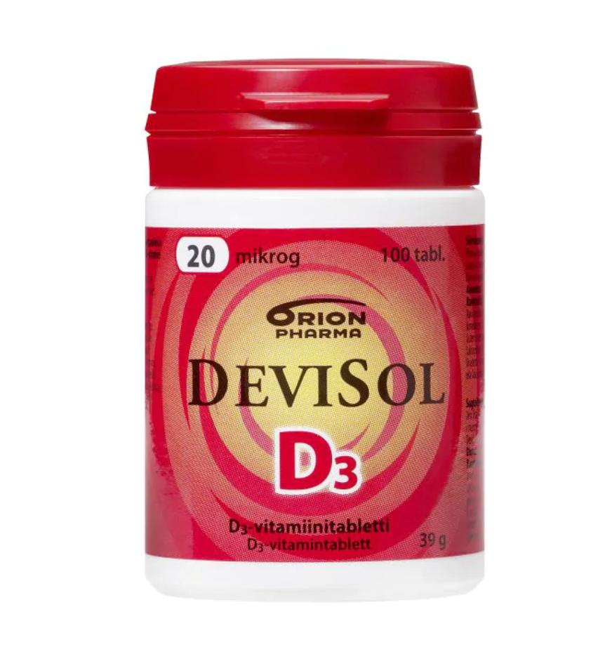 Orion Devisol 维生素D 20微克 100粒｜Orion Devisol Vitamin D 20mcg 100 capsules