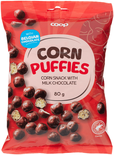 Coop 玉米泡芙玉米零食 80 g｜Coop Corn Puffies maissisnacks 80 g