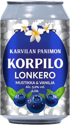 KORPILO 长饮调制饮品 5% 蓝莓&香草 0.33升罐装