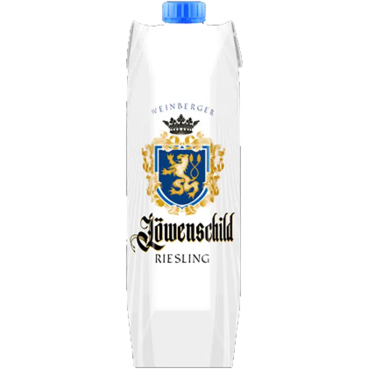 Löwenschild Riesling valkoviini 8 til-% 1 L tetra｜Löwenschield Löwenschild 雷司令白葡萄饮料 8 vol% 1 L 四份