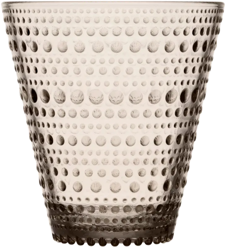 Iittala 卡斯特海米水杯 30cl 2件 亚麻色｜Iittala Juomalasi Kastehelmi 30cl 2kpl pellava