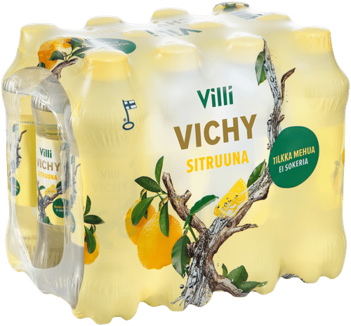 Villi 12 x Villi Vichy 柠檬 0,33 l｜12 x Villi Vichy Sitruuna 0,33 l