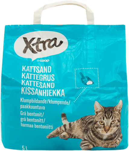 Xtra 结块灰色膨润土猫砂 5l