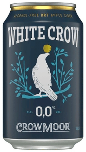 Crowmoor White Crow干苹果无醇苹果气泡饮料 0.0%罐装 0,33 L