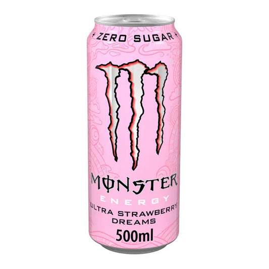 Monster Energy Ultra Strawberry Dreams energiajuoma tlk 0,5 L｜Monster Energy 超草莓梦能量饮料 tlk 0,5 L