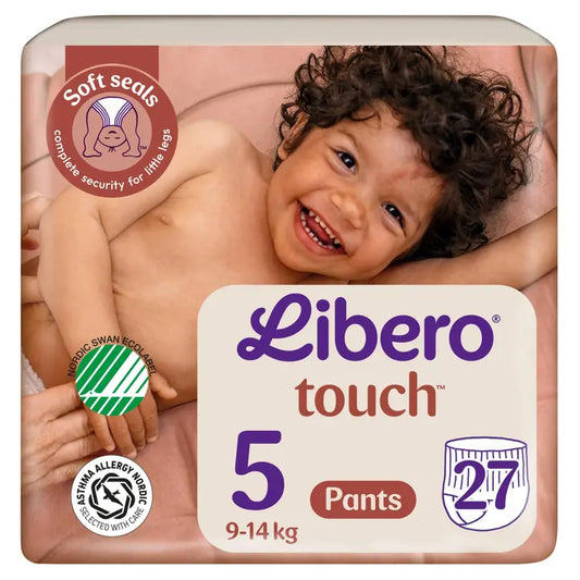 LIBERO Touch housuvaippa koko 5, 27kpl, 9-14 kg｜Libero 触感尿布尺寸 5，27 片，9-14 公斤