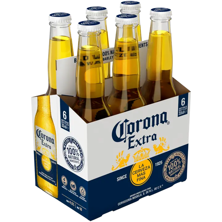 Corona 额外 4.5% 6x 0.33L 饮料｜Corona Extra 4,5% 6x 0,33L olut
