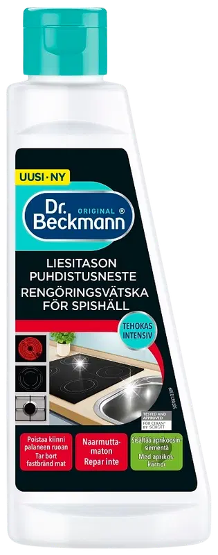 Dr. Beckmann 陶瓷炉灶清洁液 250 ml｜Dr. Beckmann Keraamisen liesitason puhdistusneste 250 ml
