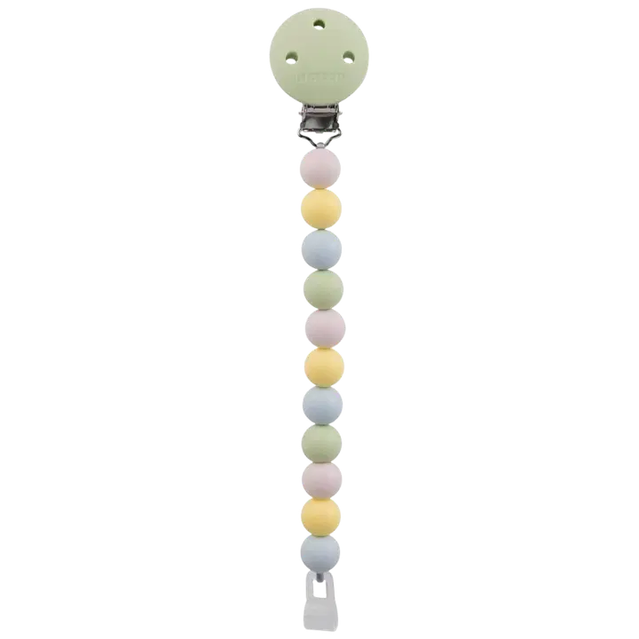 Nattou tuttinauha silikoni, pastel green｜Nattou 硅胶奶嘴，淡绿色