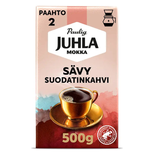 Paulig Juhla Mokka Sävy kahvi suodatinjauhatus 500g｜Juhla Mokka Paulig Juhla Mokka Shade 咖啡过滤研磨 500g