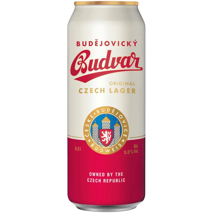 Budejovicky Budvar Original Czech lager 5% 0,5l oluttölkki｜Budvar Budejovicky Budvar 原装捷克饮料 5% 0.5l 罐装饮料