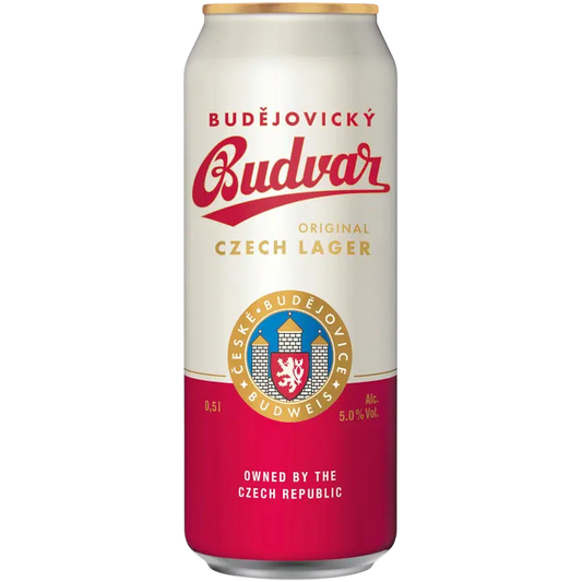 Budejovicky Budvar Original Czech lager 5% 0,5l oluttölkki｜Budvar Budejovicky Budvar 原装捷克饮料 5% 0.5l 罐装饮料
