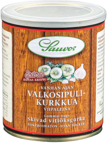 Sauvon 850/460 g Vanhan Ajan Valkosipuli Viipalekurkkua mausteliemessä