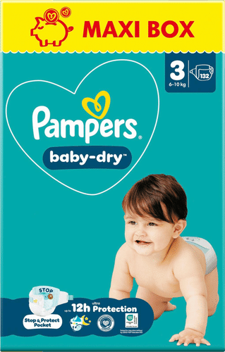 Pampers BabyDry 纸尿裤 S3 6-10kg 132片