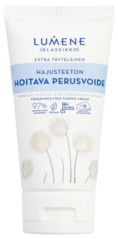 Lumene KLASSIKKO 无香型护理基础霜 150 ml｜Lumene KLASSIKKO Hajusteeton hoitava perusvoide 150 ml