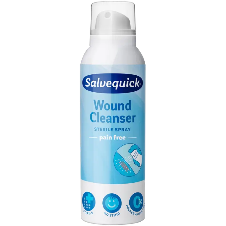 Salvequick MED Wound Cleanser Sterile Spray steriili suolaliuosspray 100ml-Salvequick MED 伤口清洁剂无菌喷雾无菌盐水喷雾 100ml