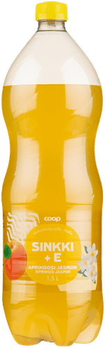 Coop 杏茉莉锌+维生素E碳酸饮料 1,5l