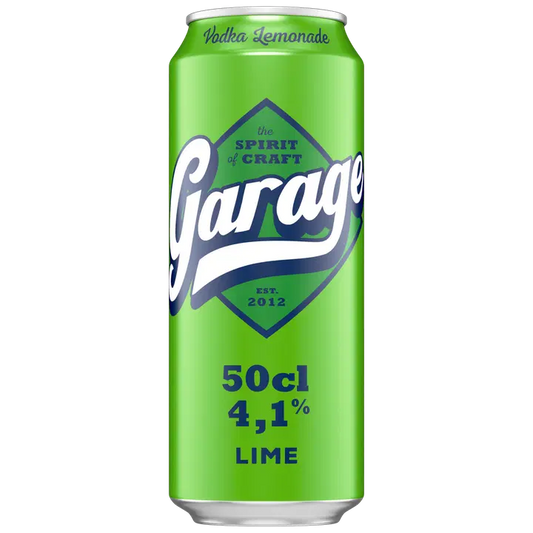 Garage Vodka Lemonade Lime maustettu alkoholijuoma 4,1 % tölkki 0,5 L｜Garage 伏特加柠檬水青柠味饮料 4.1% 罐装 0,5 L