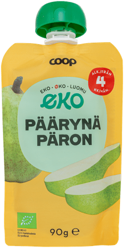 Coop 有机梨子冰沙 90克 4个月｜Coop Eko smoothie päärynä luomu 90 g 4 kk