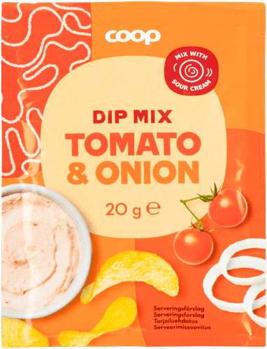 Coop 蘸料混合调味料番茄洋葱味 20 g｜Coop Dip Mix mausteseos tomaatti & sipuli 20 g