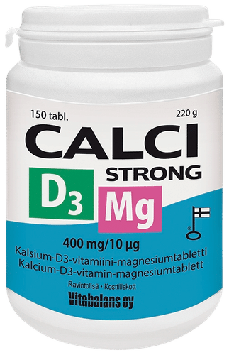 Vitabalans Calci Strong D3+镁 150 tabl