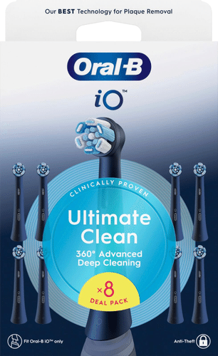 Oral-B iO 极致清洁黑版替换刷头 8kpl