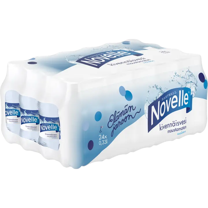 24 x Hartwall Novelle kivennäisvesi 0,33 l｜Hartwall Novelle 24 x Hartwall Novelle 矿泉水 0,33 l