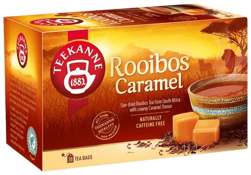 20x1,75g Teekanne Kermakaramellin makuinen rooibos-yrttihauduke, pussitee｜Teekanne 20x1.75g 茶壶焦糖味路易波士草本浸液，茶袋