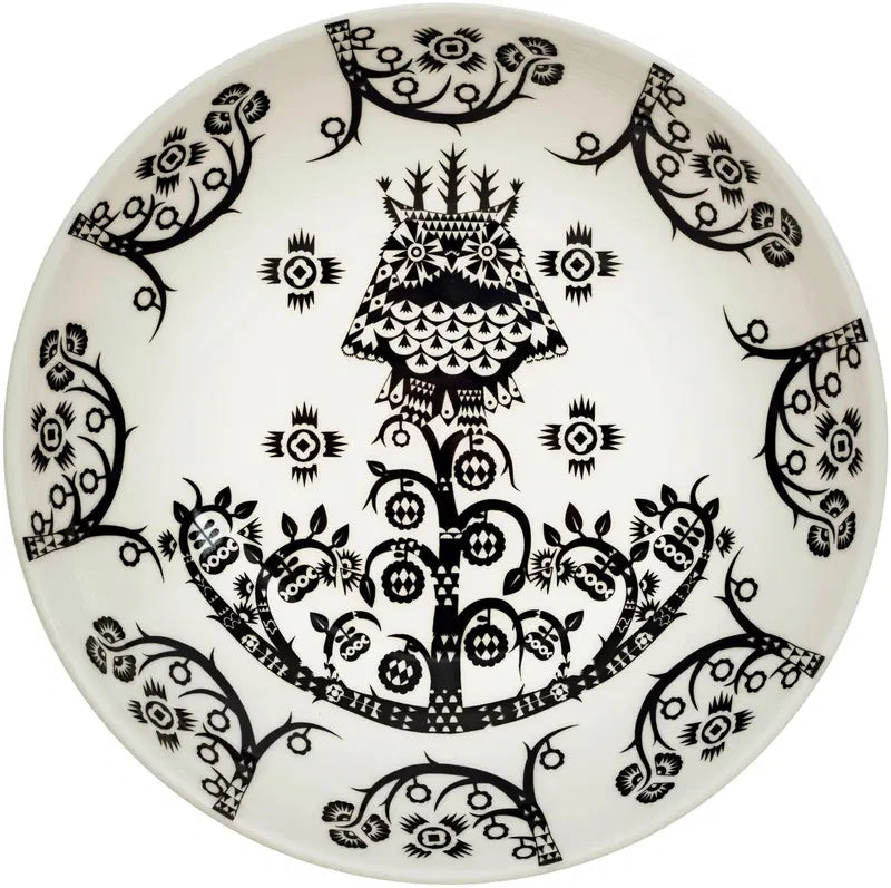 Iittala 深盘 魔法 20cm 黑色装饰｜Iittala Syvä lautanen Taika 20cm deko musta