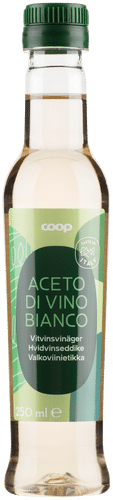 Coop 白葡萄酒醋 250 ml｜Coop valkoviinietikka 250 ml
