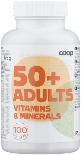 Coop 50+维生素矿物质膳食补充剂 100 kpl