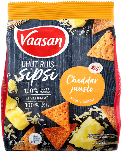 Vaasan 黑麦薯片切达奶酪味 150g
