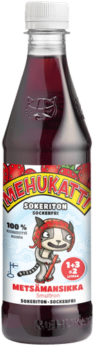 Mehukatti Sokeriton Metsämansikka-sekamehujuomatiiviste 0,5 L｜Mehukatti 无糖森林草莓浓缩混合汁 0,5 L