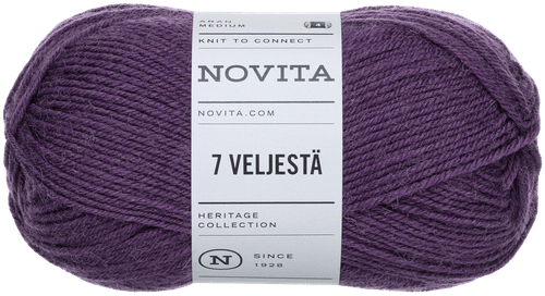 Novita 7 Veljestä 纱线 100克 藏红花色 777