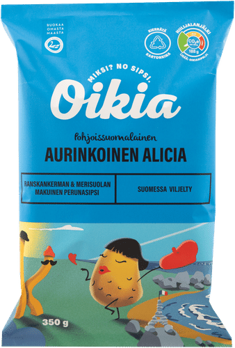 Oikia 阳光艾丽西亚法式酸奶油与海盐味薯片 350g
