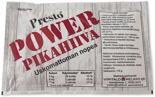 Power PRESTO Power 速溶酵母 115 克，用于快速发酵