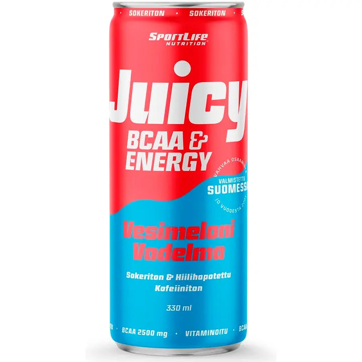 SportLife Nutrition Juicy BCAA 330ml Vesimeloni/Vadelma hiilihapotettu virkistysjuoma-Sportlife Nutrition Juicy BCAA 330ml 西瓜/覆盆子碳酸软饮料