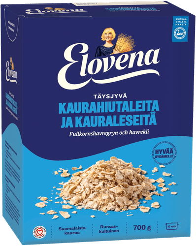 Elovena 700g täysjyväkaurahiutaleita ja kauraleseitä｜Elovena 700克全麦燕麦片和麦麸