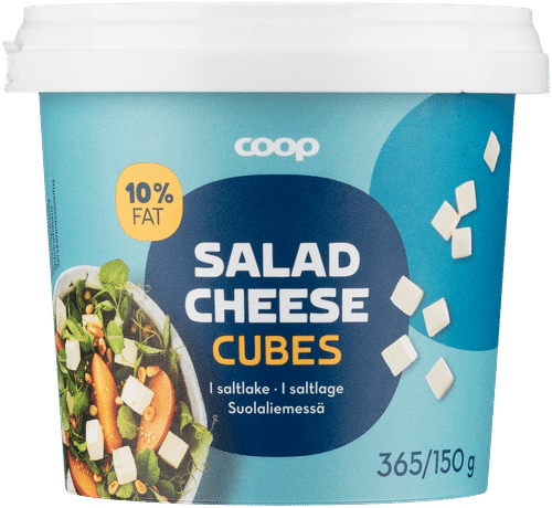 Coop salaattijuustokuutio 10 % 365/150 g