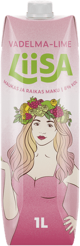 Liisa Vadelma-Lime 8 til-% 1 L tetra