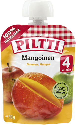 Piltti 90克 芒果水果泥 4个月份装