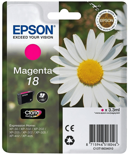 Epson 墨盒 品红色 18