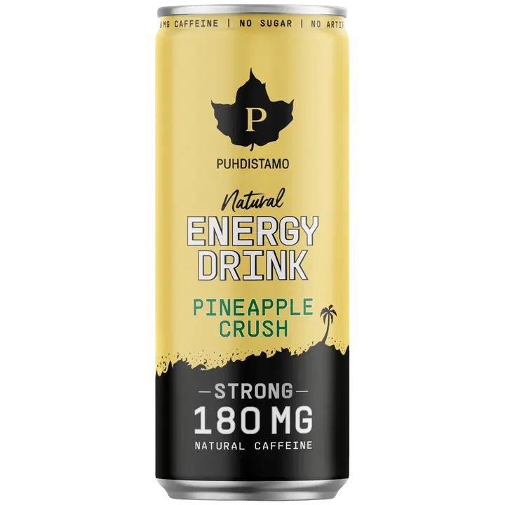 Puhdistamo Natural Energy Drink Strong Pineapple Crush 330 ml｜Puhdistamo 天然能量饮料强菠萝碎 330 ml