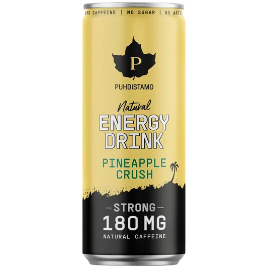 Puhdistamo Natural Energy Drink Strong Pineapple Crush 330 ml｜Puhdistamo 天然能量饮料强菠萝碎 330 ml